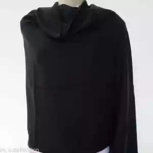 Women's 100% Cashmere Shawls - Nepalese Handmade Black Warm Winter Wraps Scarves - Bild 1 von 1