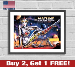 The Machine Bride of Pin Bot Poster 18" x 24" Pinbot Pinball Game Room Wall Art - Picture 1 of 3