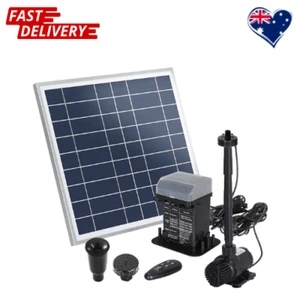 Gardeon 9.8FT Solar Pond Pump w/ Battery & LED Lights 610L/H Fountain AU Stock - Picture 1 of 7