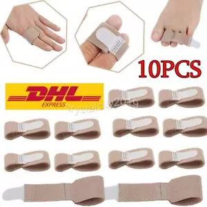 10x Hammerzehen Bandage Zeh Schiene Für Hammerzeh Zeh Gebrochen Finger Hammer - Bild 1 von 10