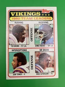 1981 ToppsTeam Leaders Checklist Minnesota Vikings #432 - Picture 1 of 2