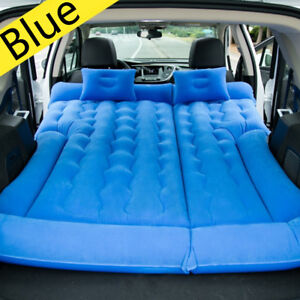 Car SUV Blue Inflatable Mattress Travel Back Seat Air Bed Durable Camping