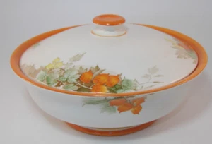 Vintage Shelley Winter Cherry 9" Lidded Round Serving Tureen c1930s Lot A VGC - Picture 1 of 13