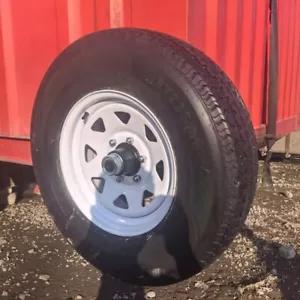 NEW Superior Shipping Container Wheels, 6x 5.5 Lug, Container spindle mobile kit - Picture 1 of 8