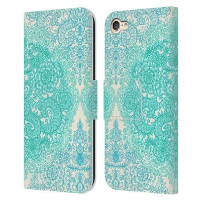 MICKLYN LE FEUVRE FLORAL PATTERNS LEATHER BOOK CASE FOR APPLE iPOD TOUCH - Image 1 of 4