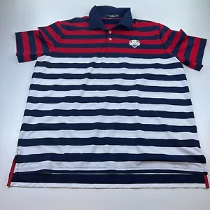 Ralph Lauren RXL Ryder Cup Polo Shirt Mens 2XL XXL Striped USA Lightweight Golf - Picture 1 of 9