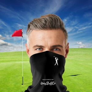 Hals Gamasche Gesichtsbedeckung waschbar atmungsaktiv weich 4 Wege - für Männer Golf Schwung - Bild 1 von 4