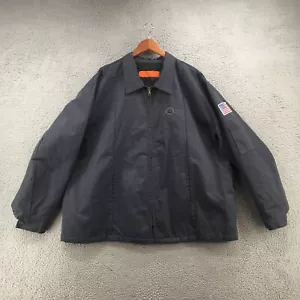 Giacca da lavoro Red Kap uomo 3XL tasca a taglio zip intera colletto manica lunga grigio - Foto 1 di 17