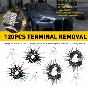120PCS Wire Terminal Removal Tool Car Electrical Wiring Crimp Connector Pin Key - Picture 1 of 16