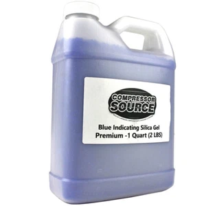 2 LBS 1 Quart of Dessicant Beads For Desiccant Air Dryers Silica Gel Blue - Picture 1 of 6