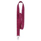 Porte-clés décoratif polyester rose Hillman 701228 cordon 5 L po. (Pack de 6)