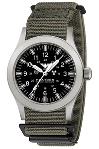 KHS Herrenuhr Platoon Solar Flex-Textilband Stahl/Grau PLASSF.DFSGO - Bild 1 von 7