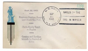 Linto WWII Patriotic 1943 Russians Capture Anapa.. Nazis Torch Naples... ONLY 15 - Picture 1 of 2