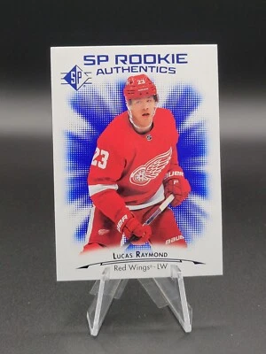 Lucas Raymond 2021-22 SP Hockey #132 SP Rookie Authentics (RC) - Red Wings - Image 1 of 2