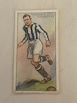 VINTAGE 1928-29 JOHN PLAYER FOOTBALLERS CARD#53 T. COOK  NO448  - Image 1 of 2