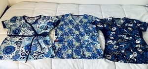 LOT OF 3 SCRUBS KOI,Dickies & CHEROKEE SM-MED EXC,COND. ADJUSTABLE LIGHT USE - Picture 1 of 10