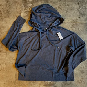Old Navy Active CloudMotion Crop Hoodie XS Petite Dusk Navy - Picture 1 of 3