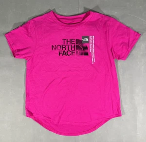 The North Face Youth Girls Short Sleeve Graphic Tee Fuschia Pink Size XL B51 - Picture 1 of 5