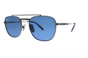 RAY-BAN FRANK II TITANIUM Gunmetal / Blau Polarisiert RB8258 3142S2 54 - Bild 1 von 1