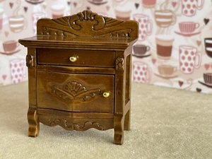 Dollhouse Miniatures Low Ornate Cabinet - Picture 1 of 9