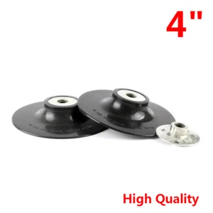 4" Rubber Sanding Backing Pad M10 100mm for Polisher Angle Grinder Black White - Picture 1 of 8
