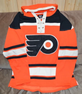 Philadelphia Flyers Jersey Sudadera con Capucha XXL Suéter con Cordones '47 Totalmente Nuevo con Etiquetas Foto 1 de 4