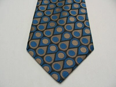 DOMANI - ESTAMPADO GEOMÉTRICO - ANCHO 4" - VINTAGE - ¡CORBATA DE CUELLO HECHA EN ESTADOS UNIDOS! Foto 1 de 4