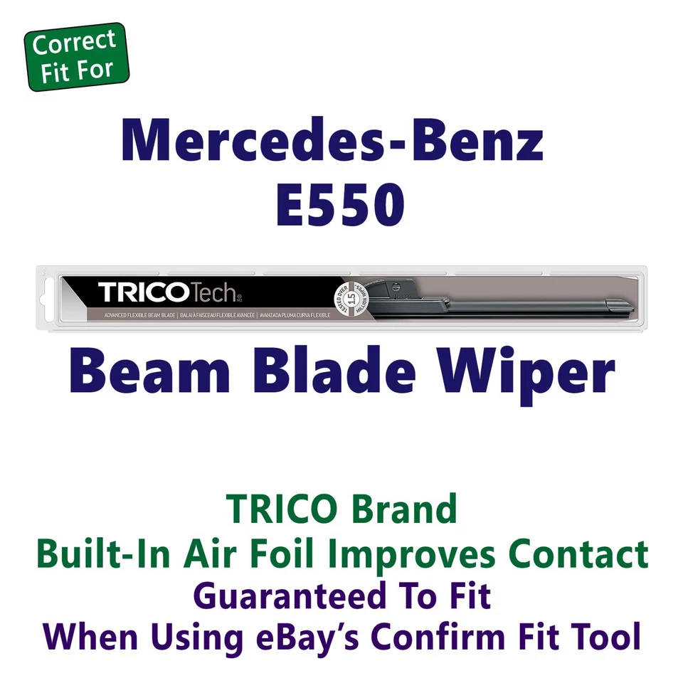 Wiper Blade (Qty 1) Beam fits 2010-2016 Mercedes-Benz E550 -19260 Foto 1 de 1