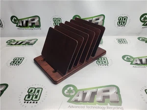 Organisateur de bureau en bois style MCM LEVENGER 6 cloisons réglables certifié bon - Photo 1/8