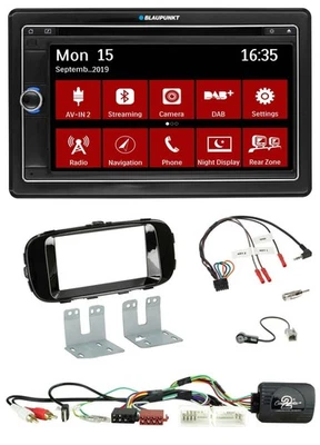 Blaupunkt Lenkrad DAB TMC 2DIN USB Bluetooth Navigation für Kia Soul 14-19 Klavi - Bild 1 von 4