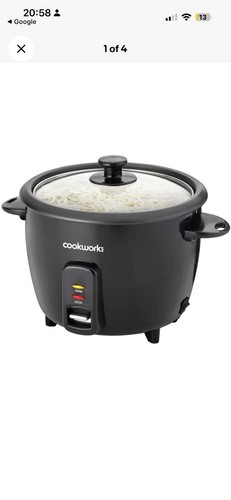Cookworks 1L Rice Cooker - Black. (377) | eBay UK