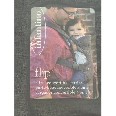 Infantino Flip 4-в-1 трансформируемый перевозчик новый в коробке никогда не использовался серый 200-183 - Изображение 1 из 4