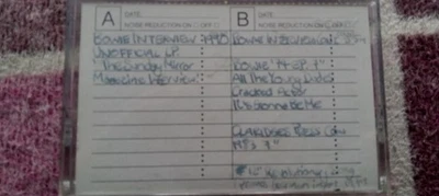 DAVID BOWIE * INTERVIEW & LIVE / RARE COMPILATION 1974 – 1990 *  Cassette tape - Image 1 of 3