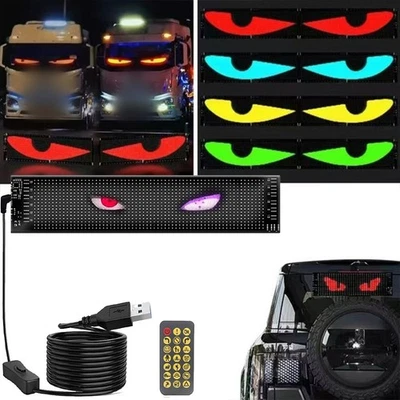 LED Scrolling Display for Cars with Custom Messages Remote Control Feature - Image 1 of 4