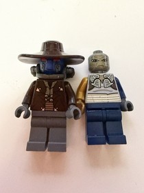 Lego Cad Bane Minifigure Star Wars The Clone Wars 8128 8098 sw0285 Includes Both