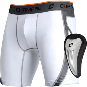 Champro Youth Wind-Up Compression Short MD Bianco - Foto 1 di 1