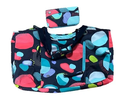 Bolso estampado multicolor Haiku con billetera a juego punto retazos Calico Rae Foto 1 de 4