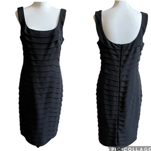 Carmen Marc Valvo Women’s Size 14 Black Dress Short Evening Cocktail Party - Picture 1 of 11