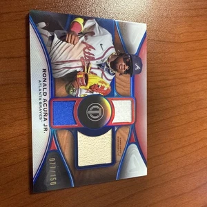 2025 Topps Tribute - Triple Relics Ronald Acuña Jr. #TTR-RA 077 150 Game Worn! - Bild 1 von 2