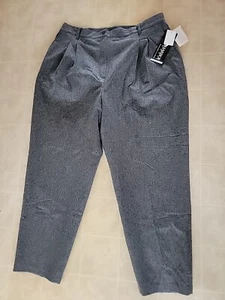 Pantalones Sag Harbor para mujer 22W gris mezcla de lana forrados pierna recta nuevos con etiquetas - Imagen 1 de 3