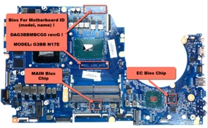 Chip Bios per Omen di HP 17-una serie Dual Bios per MB: DAG3BBMBCG0 REV G (!) - Foto 1 di 5