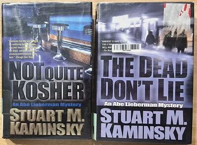 Lot of 2 Stuart M. Kaminsky: Not Quite Kosher ~Dead Don't Lie (Abe Lieberman) HC - Image 1 of 2