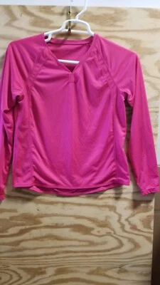 Champion Mujer Top Grande Manga Larga Rosa Manga Larga Foto 1 de 4