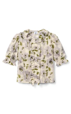 NUEVA $109 Blusa Cheris Estampada Cabi, Talla MEDIANA, Estilo Otoño 2024 #4720 Foto 1 de 2