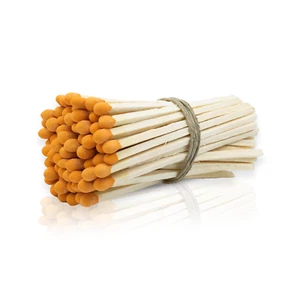 4" Inch Small Wooden Matchsticks for Home Decor Wedding Favors - Orange - Picture 1 of 4
