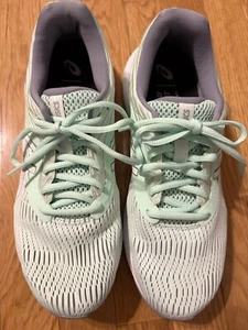 Asics Womens Gel Pulse 11 Running Shoes Mint/ White 1012A467 Laces  EUC - Picture 1 of 5