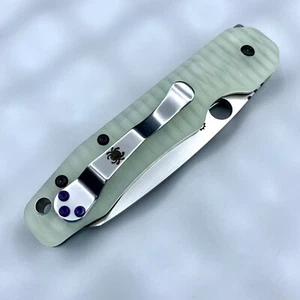 Spyderco Smock  C240CFP  Compression Lock Folding Knife 3.39" Blade Jade Anso - Picture 1 of 9