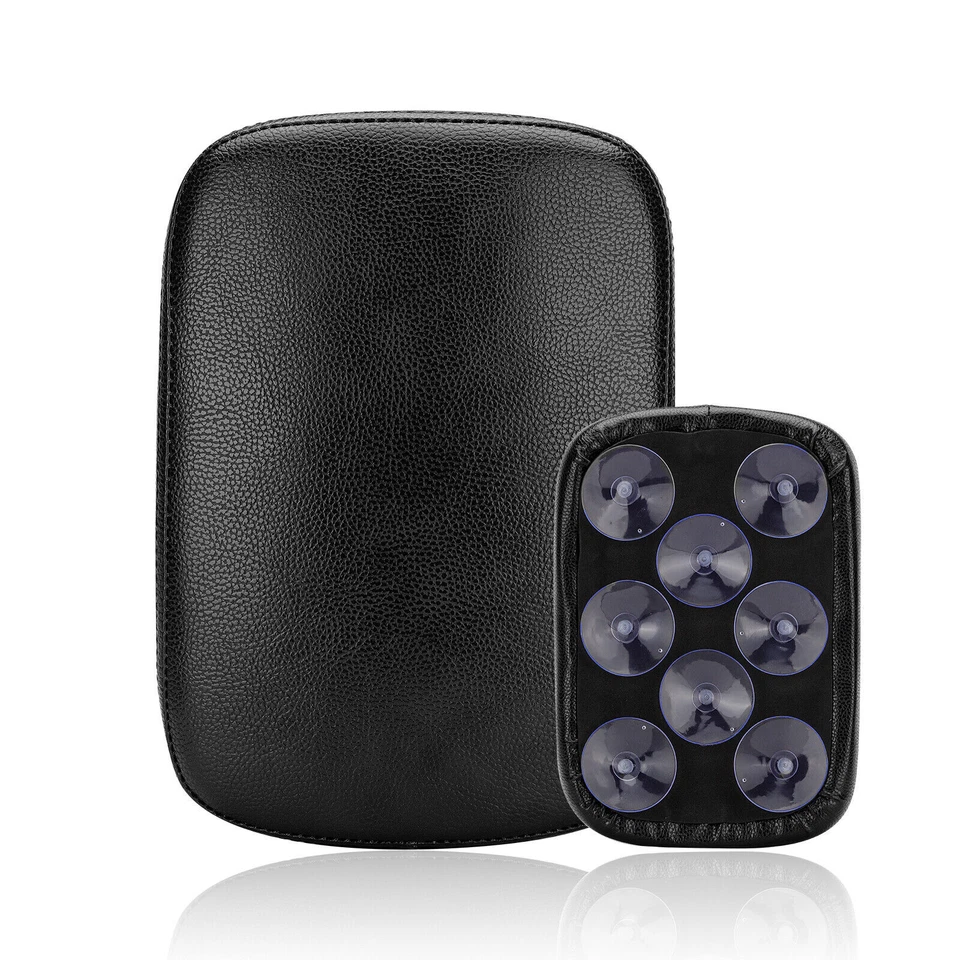 Black Motorcycle Rectangular 8 Suction Cup Pillion Passenger Seat Pad For Harley - Изображение 1 из 4