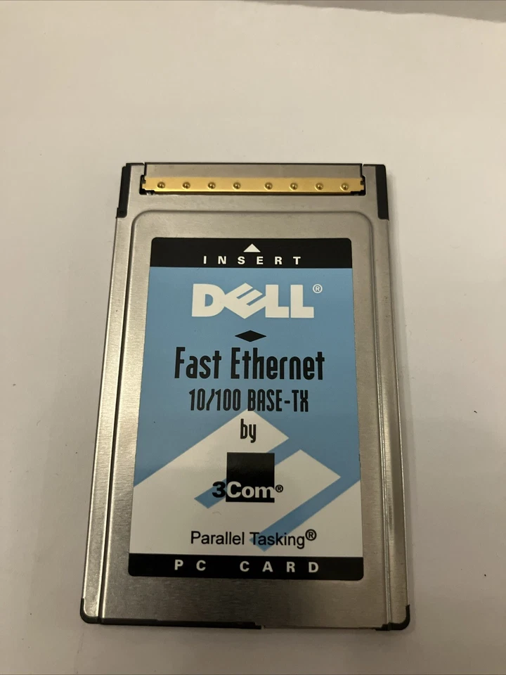 Dell 3Com Fast 10/100 LAN Ethernet PC Card 3CCFE575CT-D Untested - Image 1 of 2