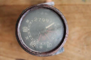 Compteur de vitesse rond OS + mécanisme manuel d'essuie-glace pour Citroën 2cv - Imagen 1 de 3